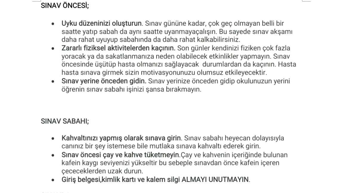 LGS YOLCULUĞUNDA KRİTİK GÜN OLAN SINAV GÜNÜ İÇİN YAPILMASI GEREKENLERLE İLGİLİ 8. SINIFLARA SUNUM YAPILDI